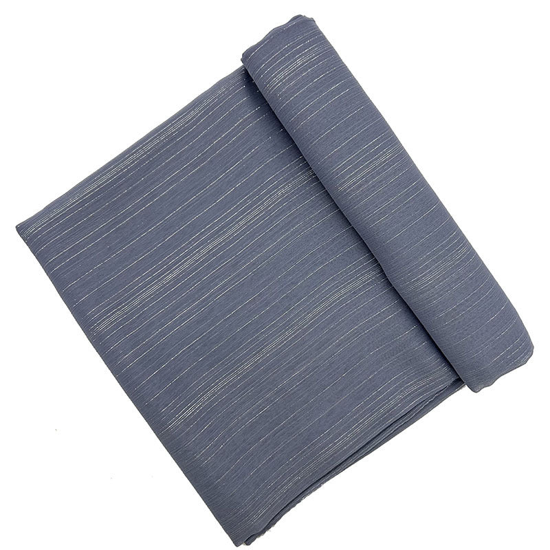 JS038 Fashion long scarf chiffon silver silk pleated shawl - MinYang Fashion Apparel Accessory Manufacturer