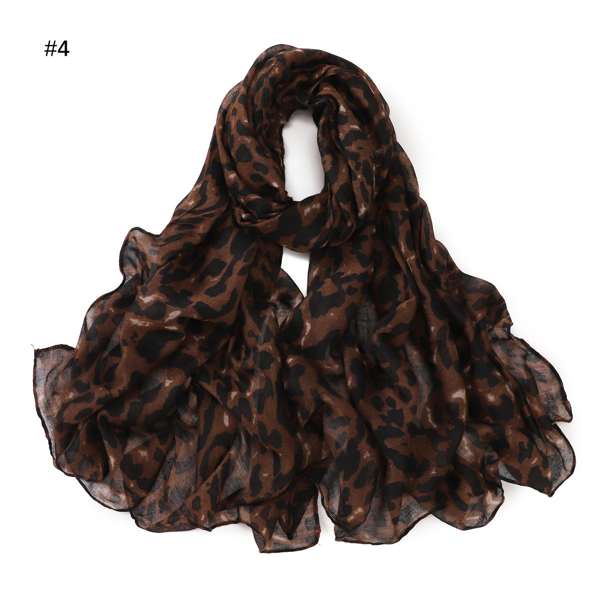 YZ35 Bali print leopard head scarf - MinYang Fashion Apparel Accessory Manufacturer