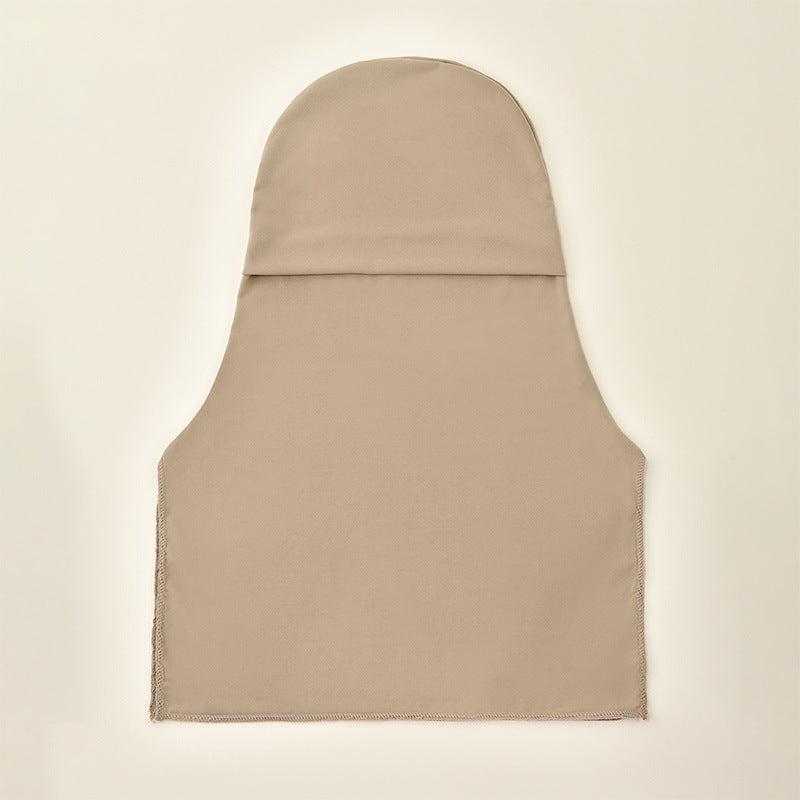 MSL095 Crystal hemp face covering solid color hijab cap