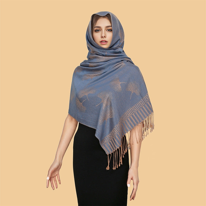 MY12 New style shawl tassel scarf polyester cotton - MinYang Fashion Apparel Accessory Manufacturer