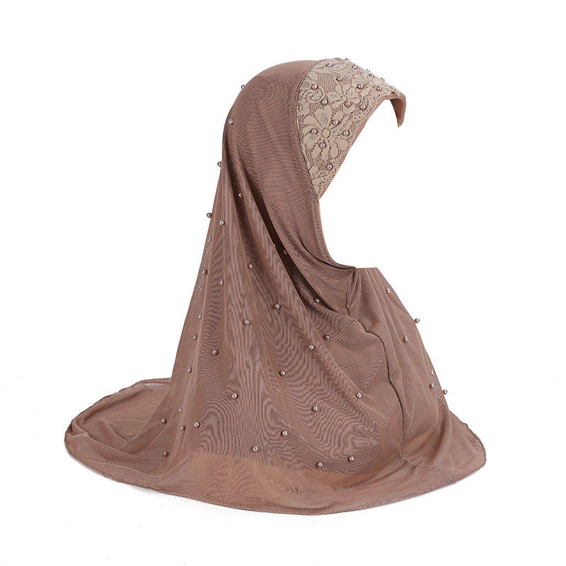 H078 HIJAB INSTANTÁNEO CALIENTE CON PERLA