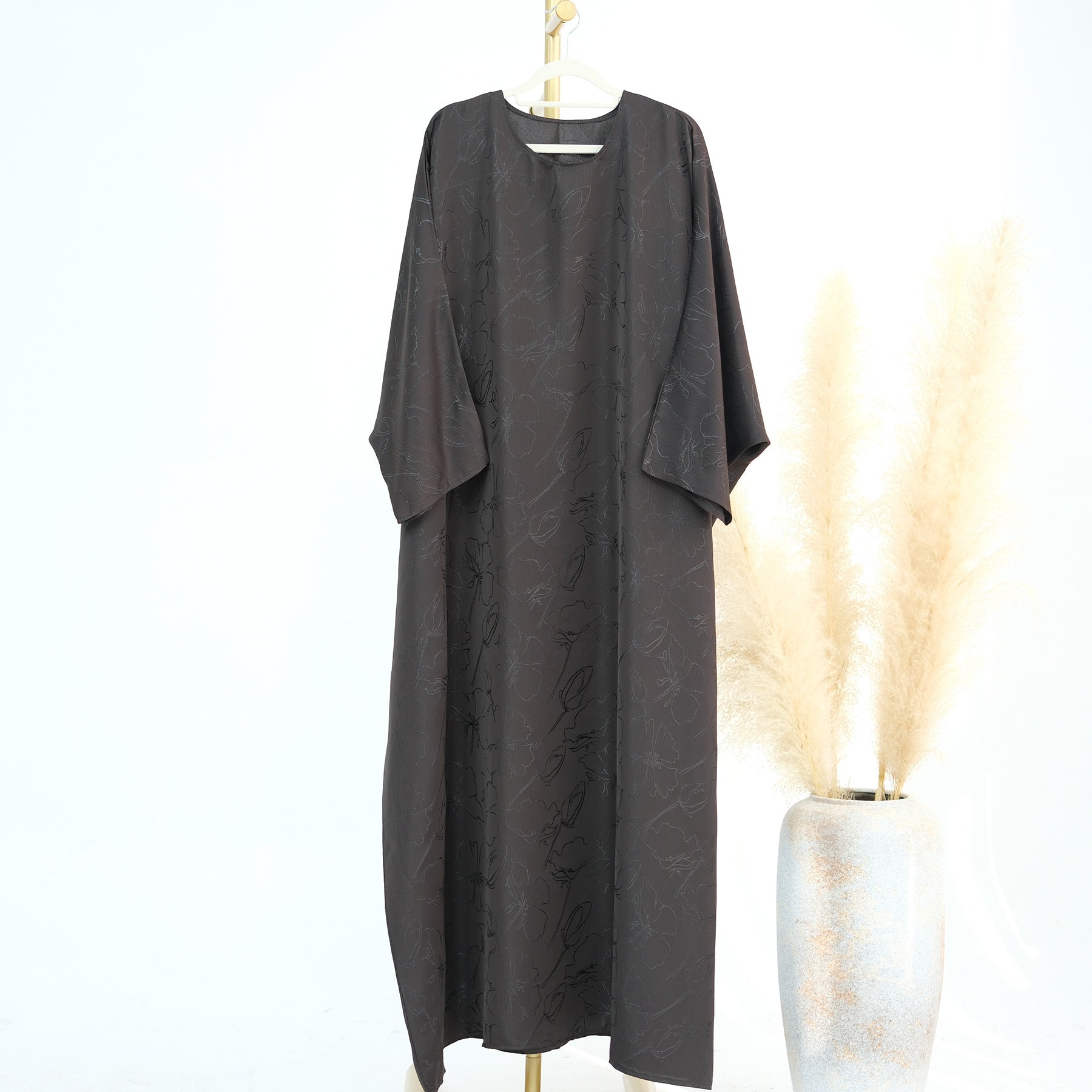 LRDB005 (abaya+hijab)Fashion jacquard dress