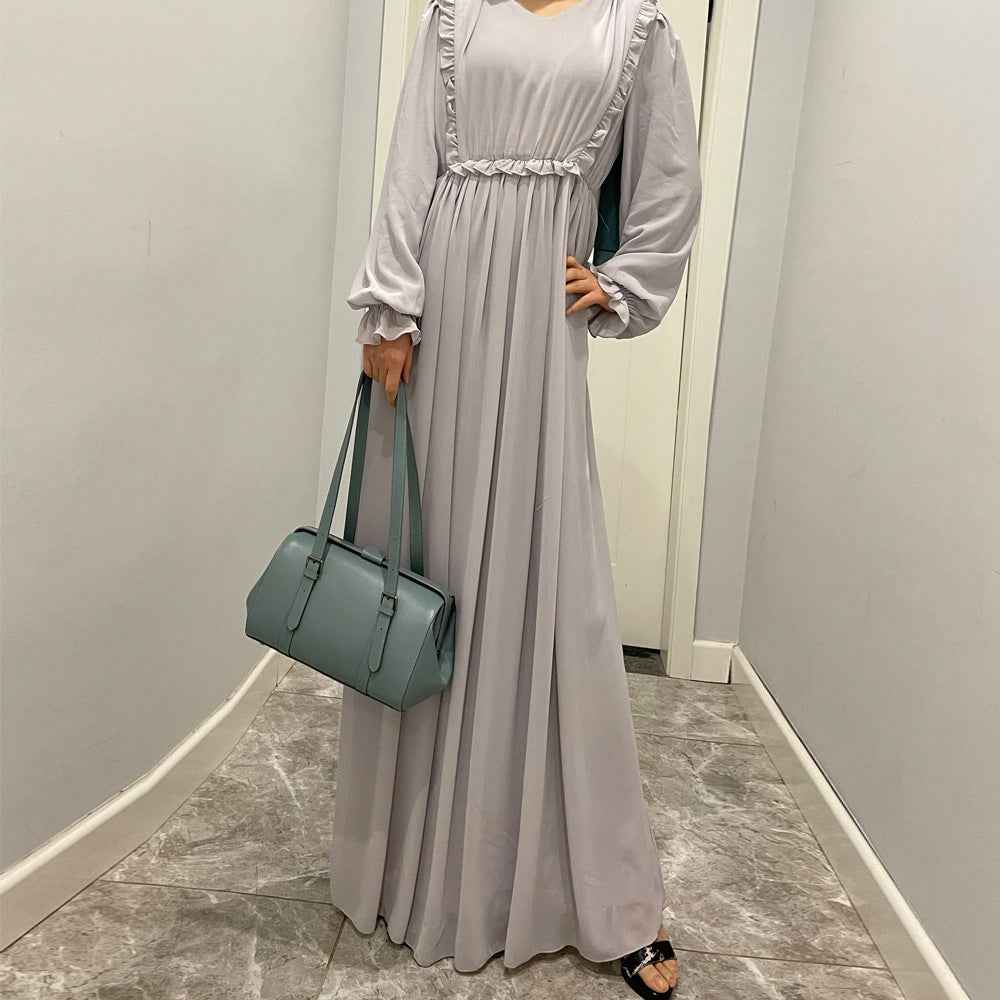 1340 chiffon muslim long dress