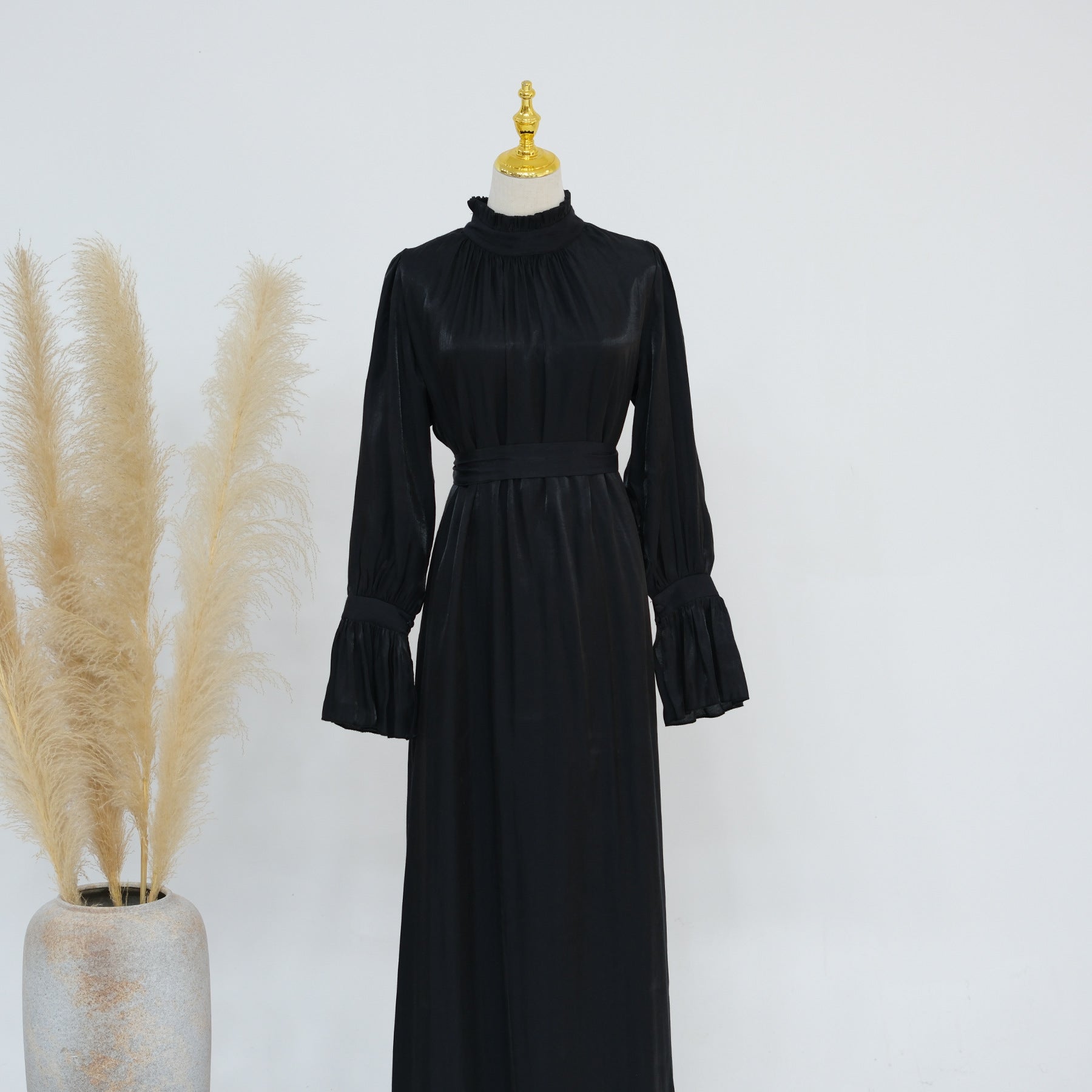 LR804 Spring Summer Belted Party Dress