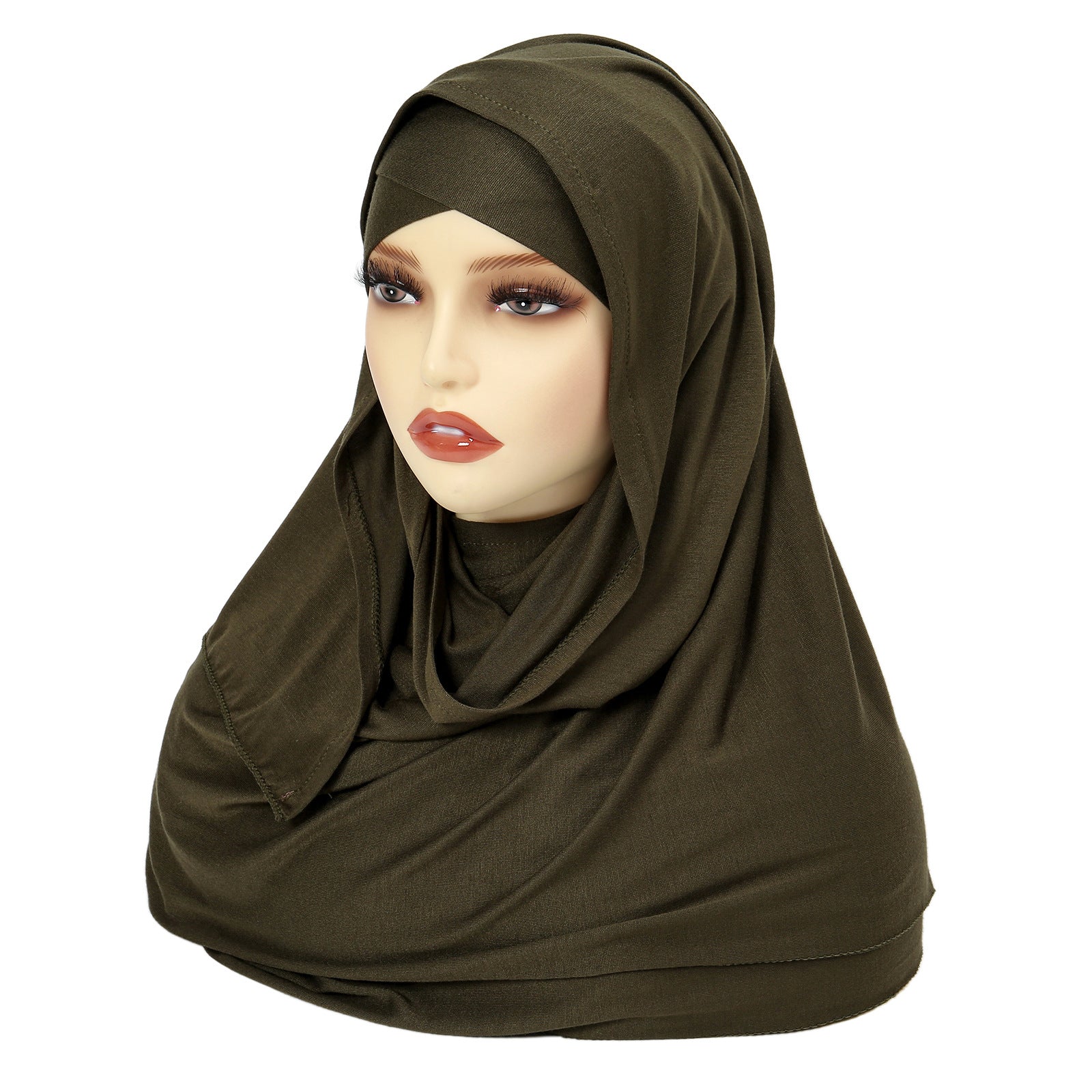 8216 Tudung kepala silang dahi warna pepejal Tudung Melayu Timur Tengah Topi tudung tudung Amazon