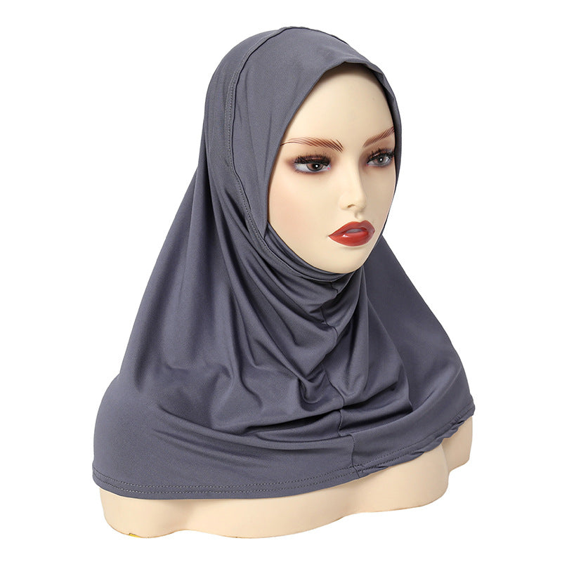 YS006 Gorro con pañuelo de seda de leche para adelgazar el rostro