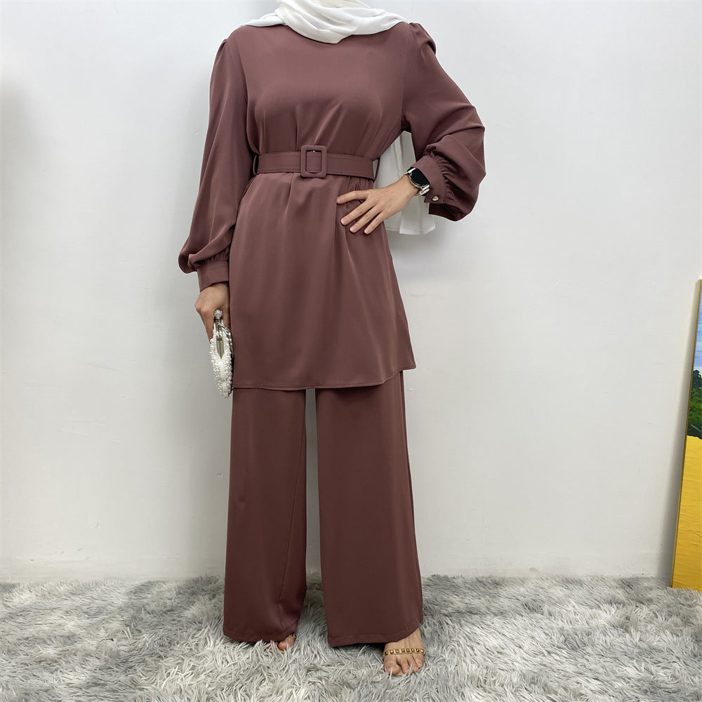 2335+9003 Loose casual Muslim suit