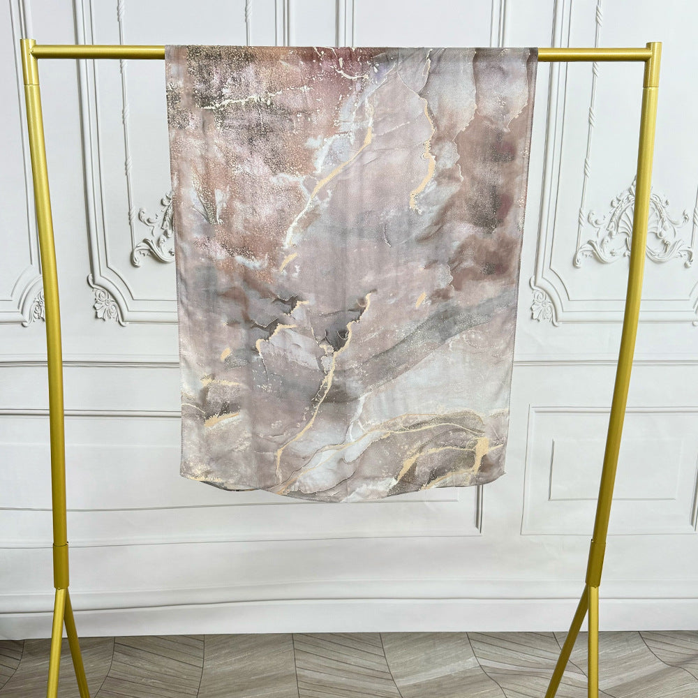 WJ002 Modal printed muslin scarf