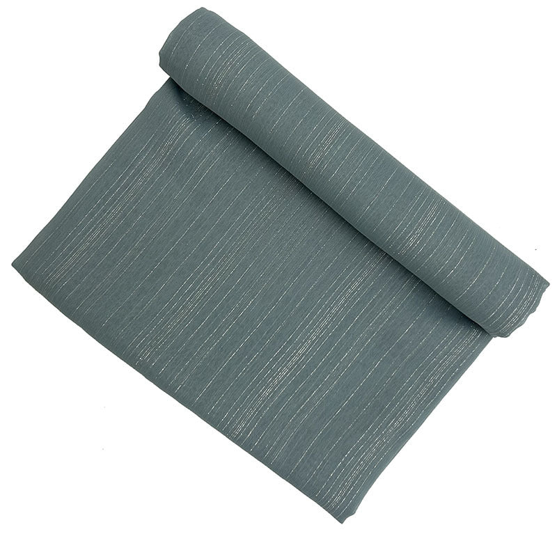 JS038 Fashion long scarf chiffon silver silk pleated shawl - MinYang Fashion Apparel Accessory Manufacturer