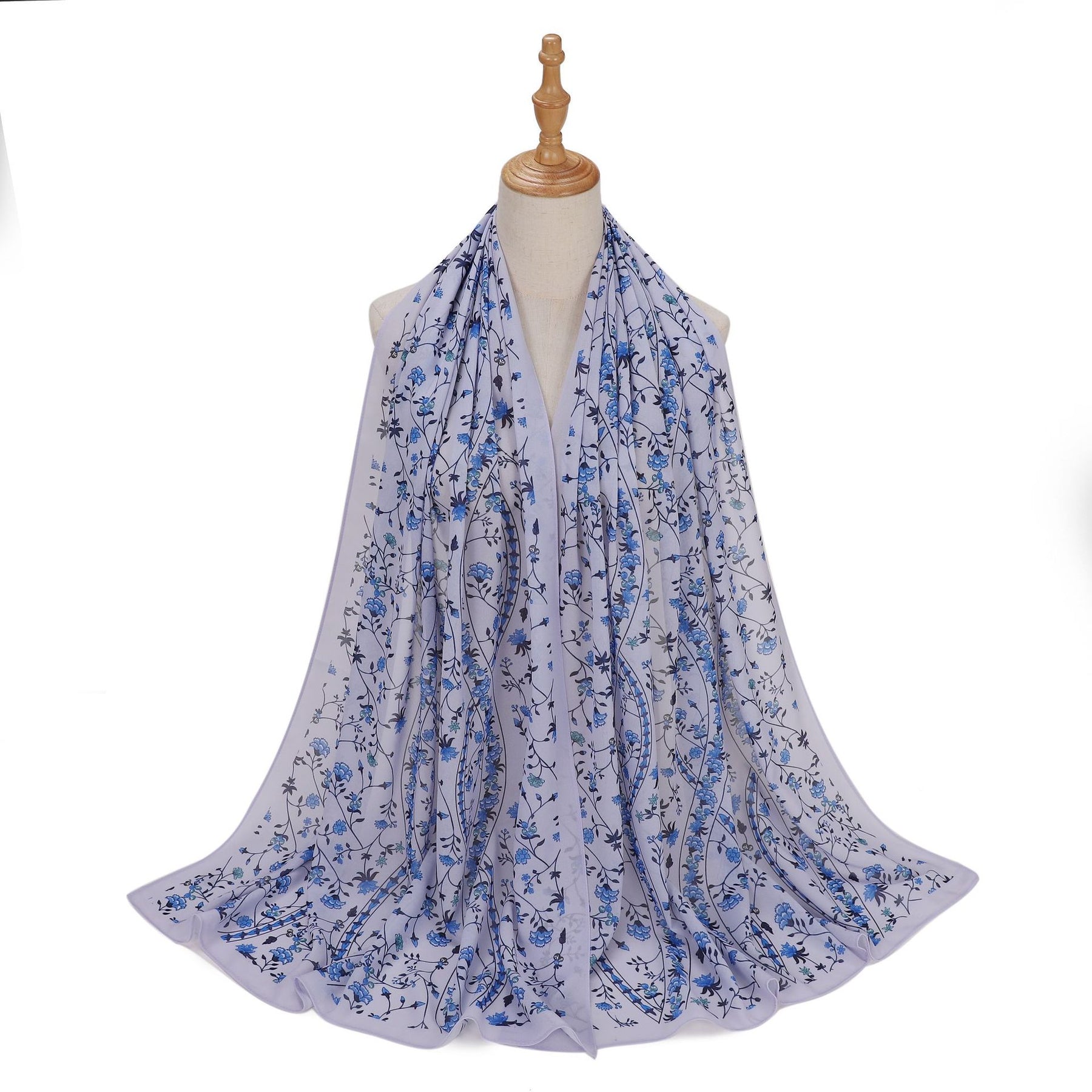 MSL333 New spring and summer pearl chiffon digital printing color scarf New spring and summer pearl chiffon digital printing color scarf