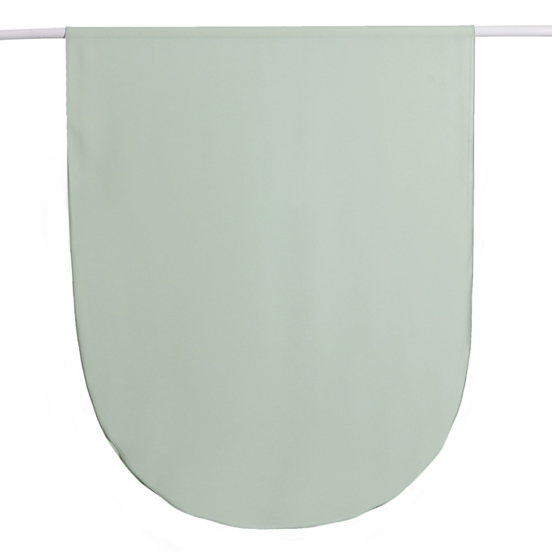 MRYJ01 Rounded hem semi-circular chiffon hijab