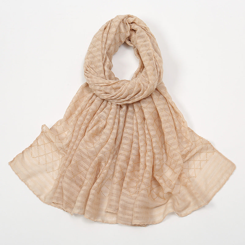 VS785Hot sale popular solid color women's scarf - MinYang Fashion Apparel Accessory Manufacturer