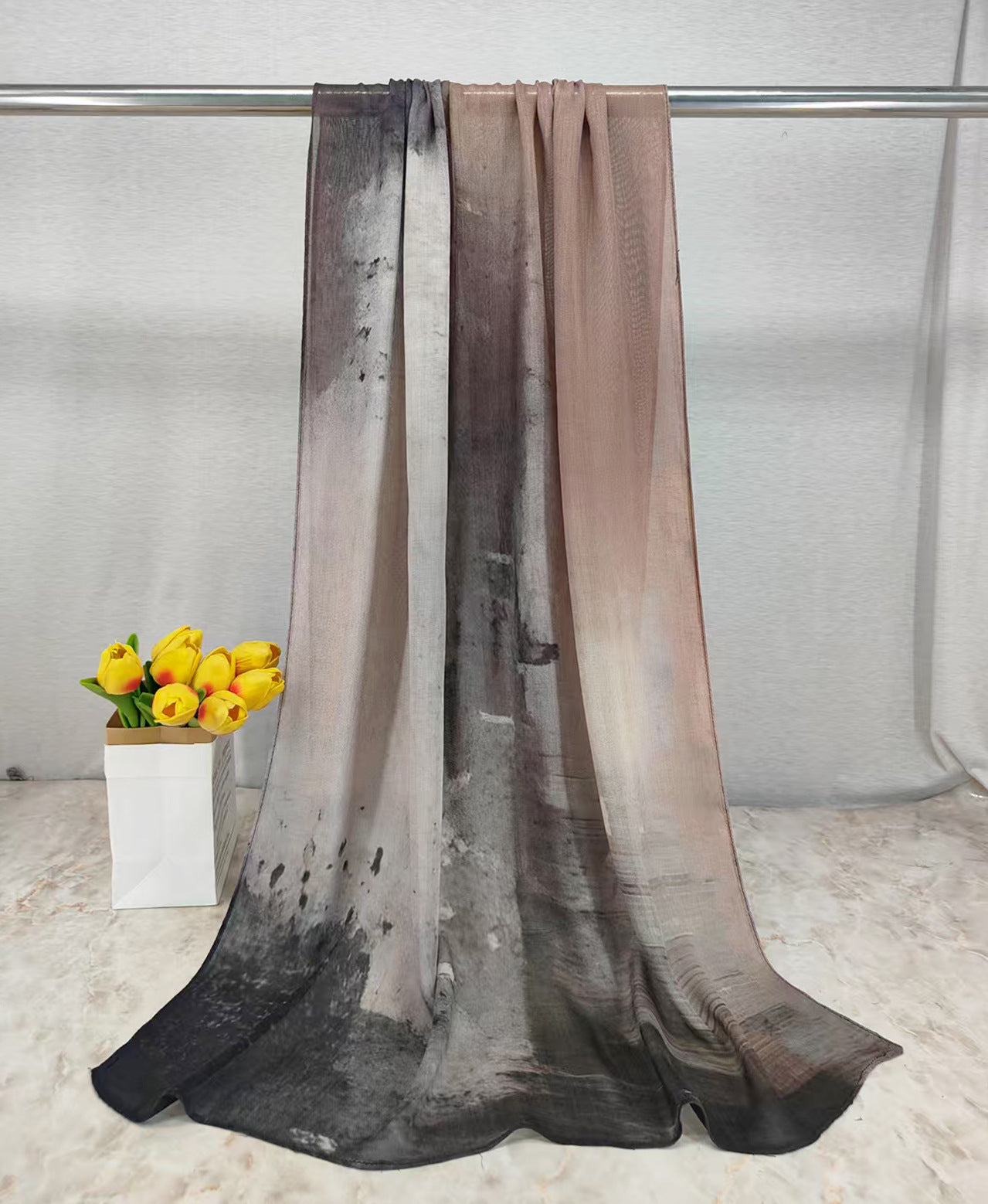 MYE001 Watercolor Modal Cotton Digital Print Scarf