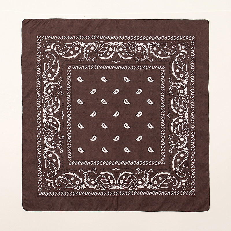 FJ836B Cashew nut printing 54*54CM professional scarf foreign trade new small square towel plain hijab hijab/tudung kerchief printed hijab shawl bawal