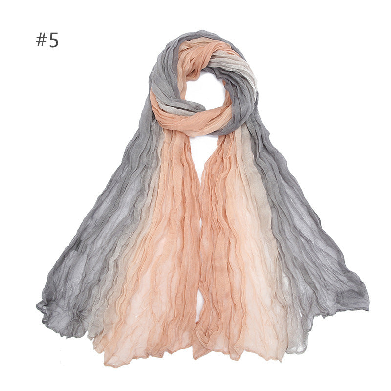 YZ34 Voile Gradient Color hijab hijab/tudung printed hijab printed scarf
