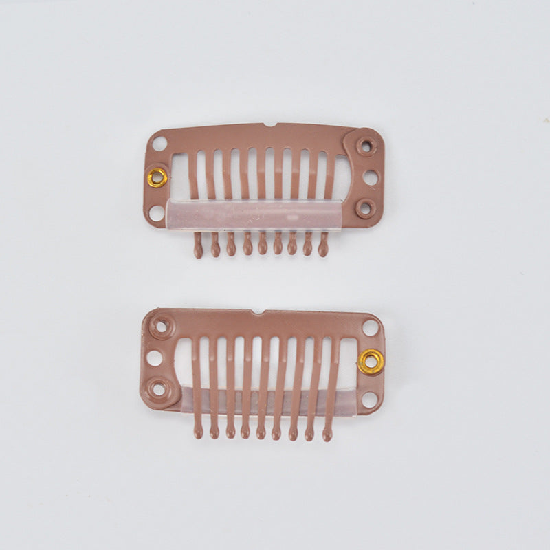JH00088 Wig clip 9 teeth hijab stainless steel accessories(MOQ:10000)