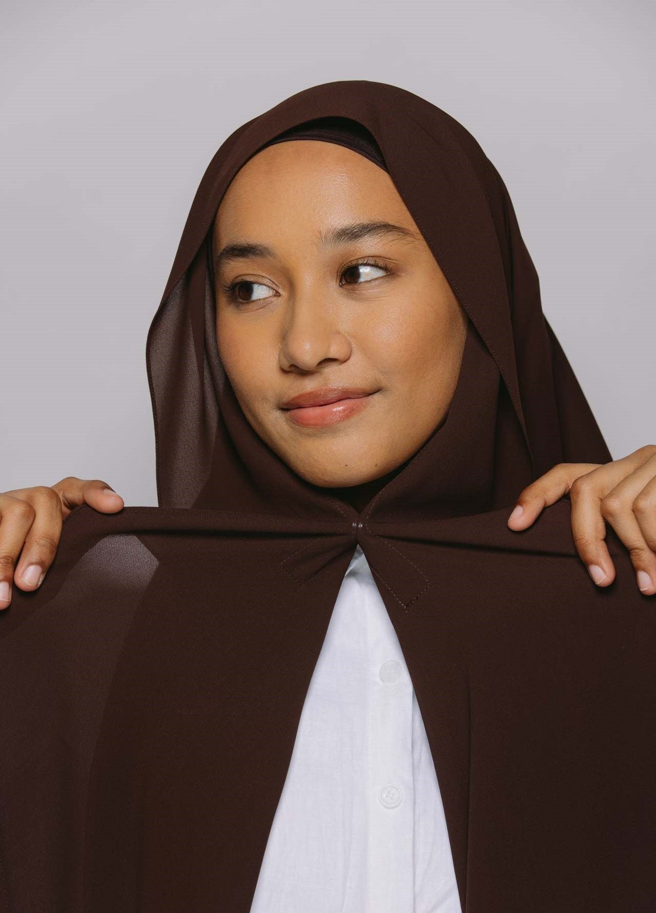 PW001 Exquisite chiffon hijab with built-in magnets