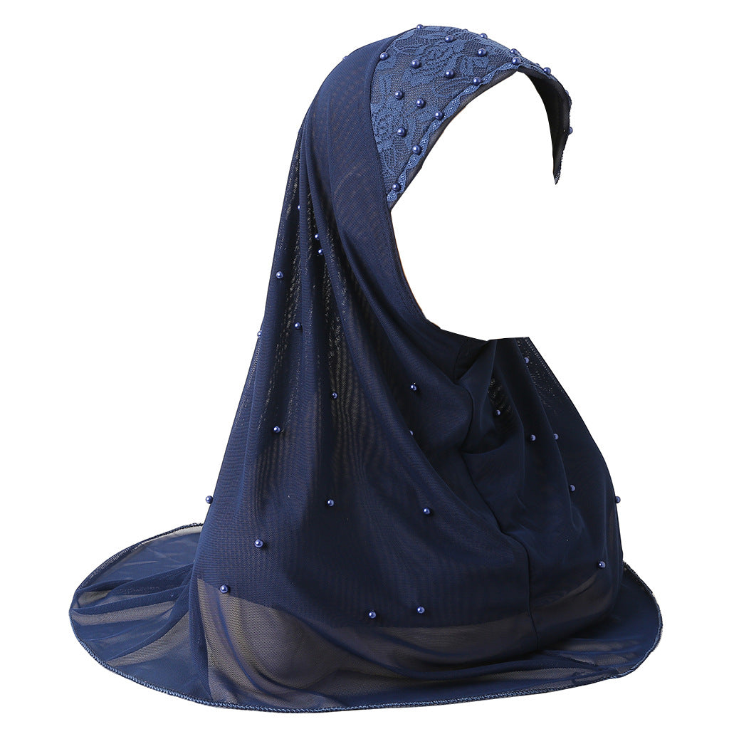 H078 HIJAB INSTANTÁNEO CALIENTE CON PERLA