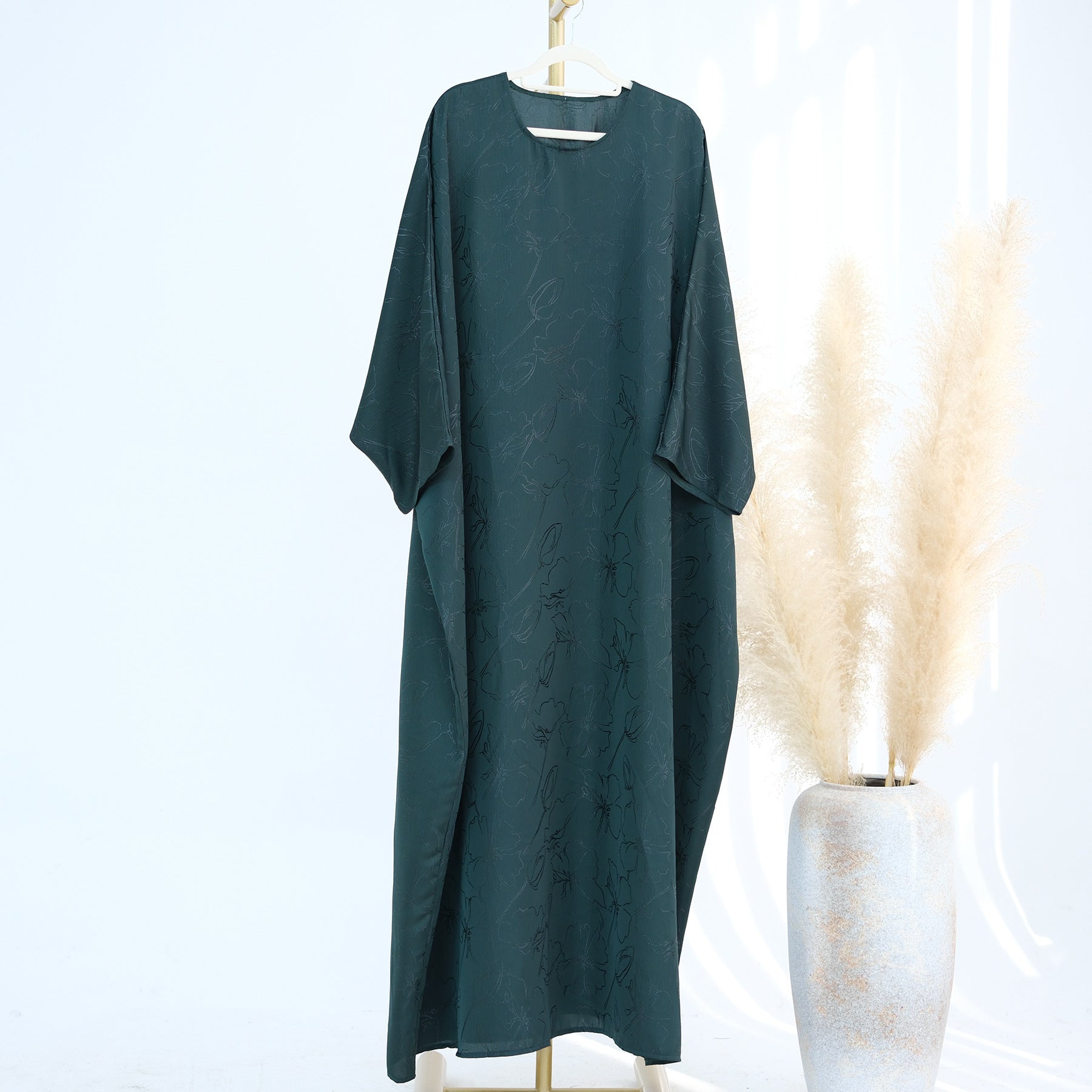 LRDB005 (abaya+hijab)Fashion jacquard dress