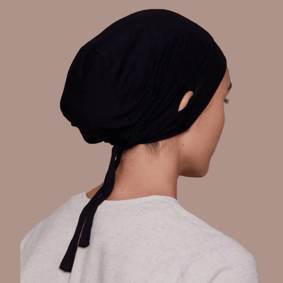 QD039 Modal drawstring ear turban hat cap - MinYang Fashion Apparel Accessory Manufacturer