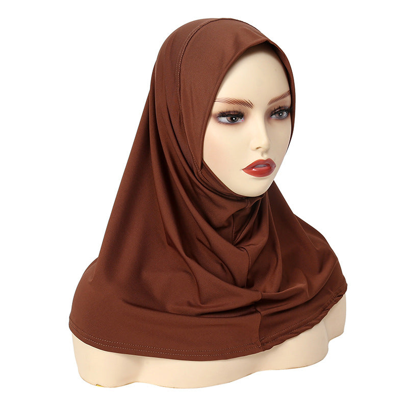 YS006 Gorro con pañuelo de seda de leche para adelgazar el rostro