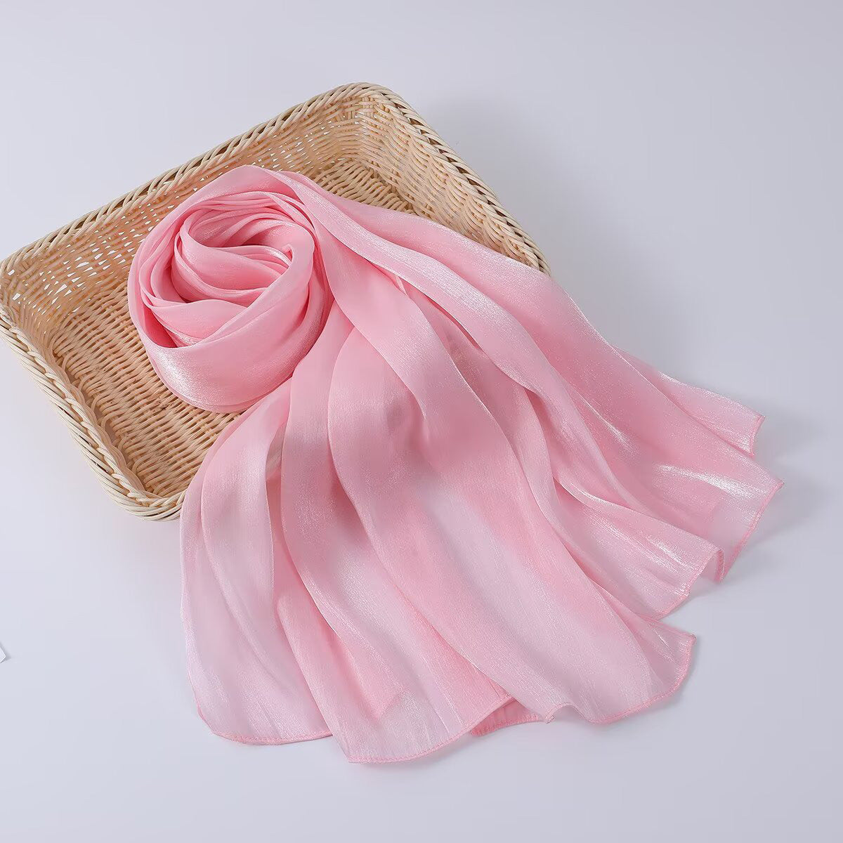 G690 Bright silk fabric breathable cool hijab