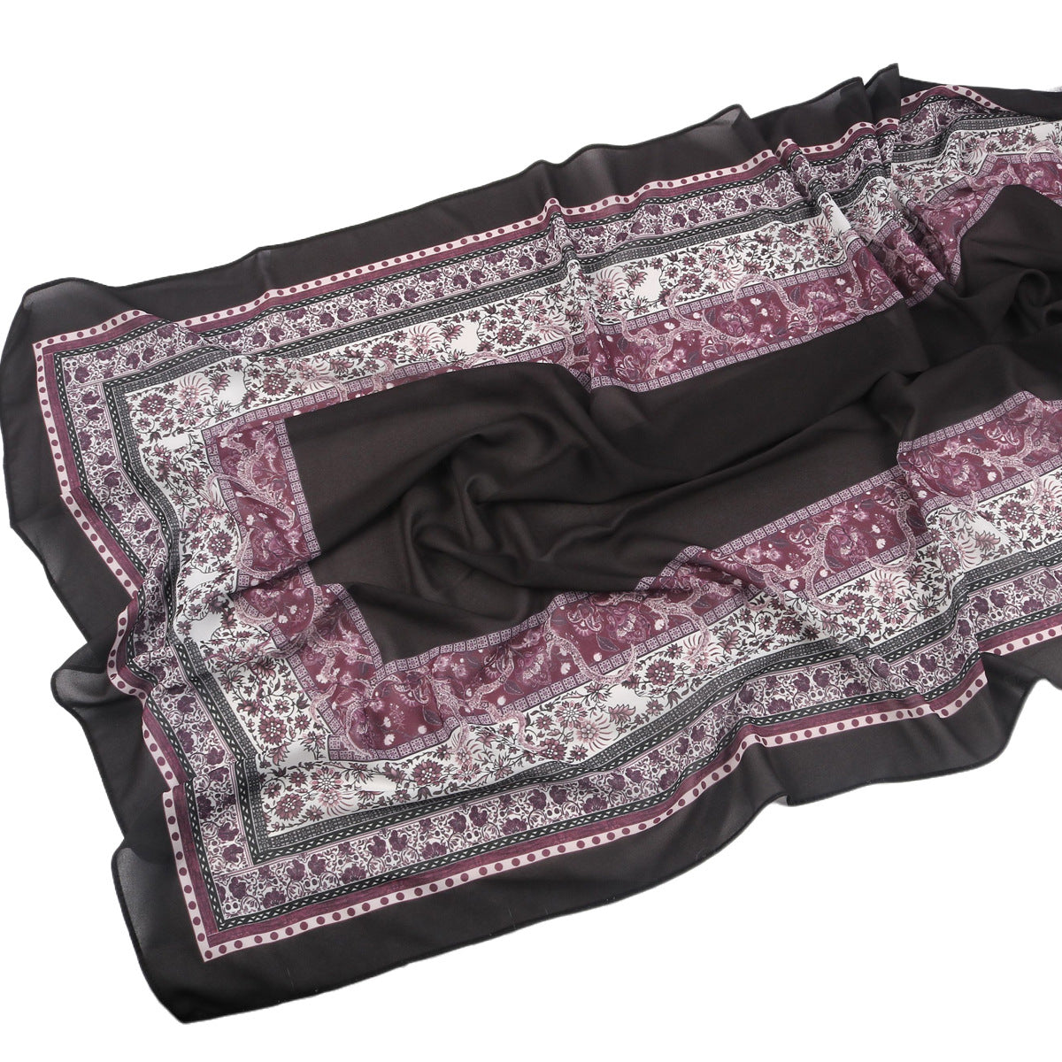 wj054 Printed breathable soft hijab