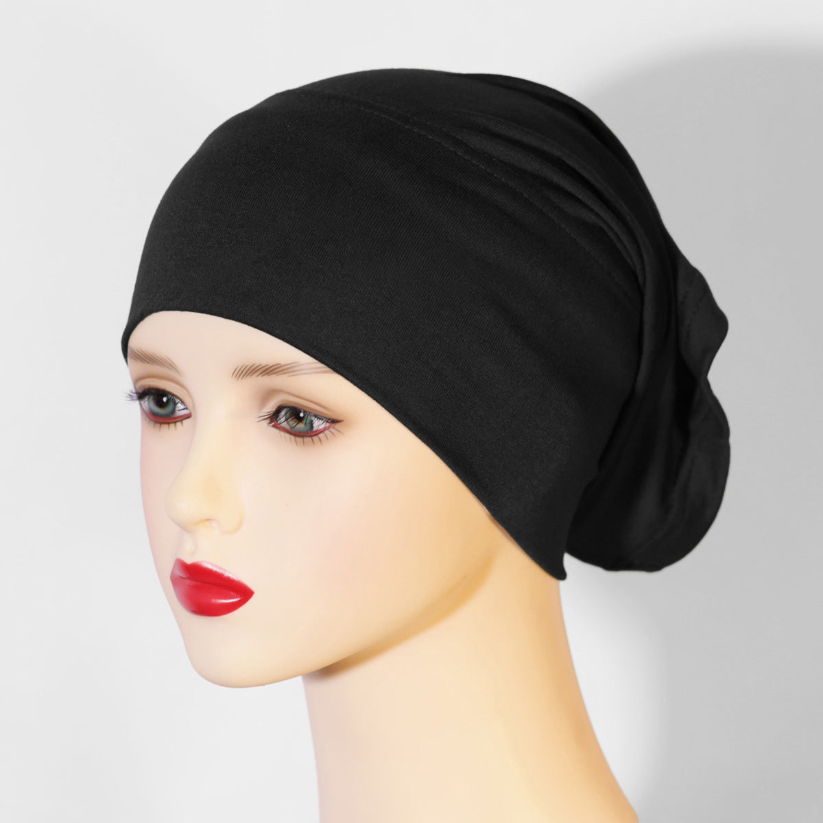 KGN-01 Women's pure cotton elastic breathable solid color hijab cap - MinYang Fashion Apparel Accessory Manufacturer