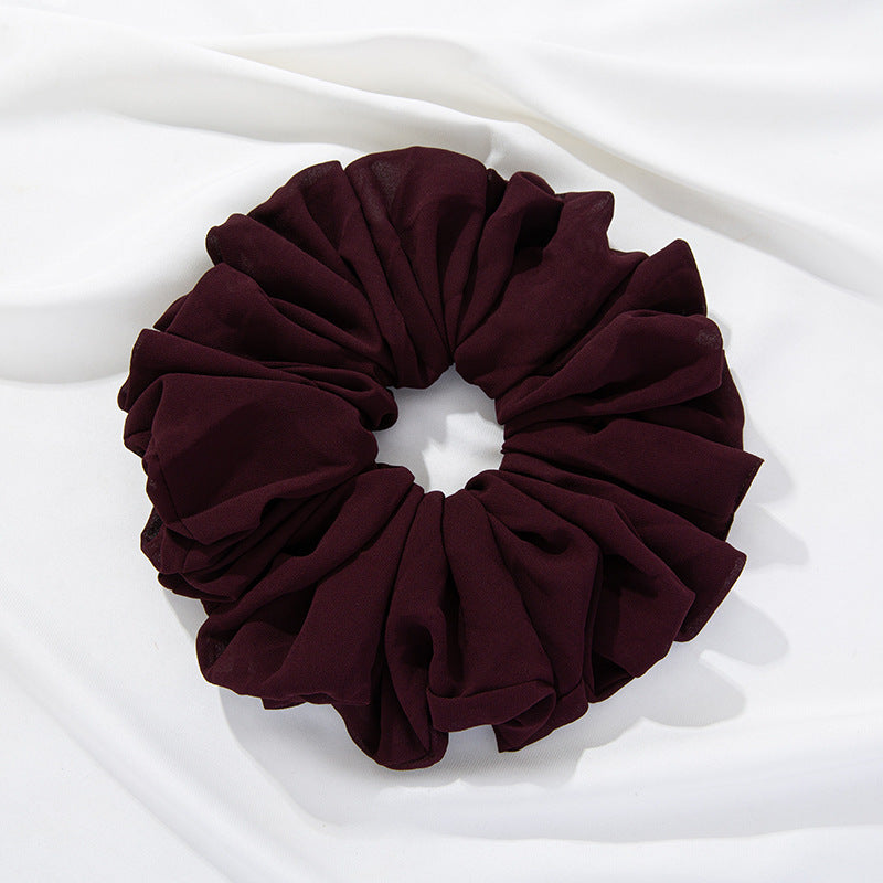 WJA299 Large size ladies' big head bouquet chiffon large intestine circle hairband