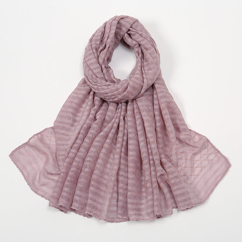 VS785Hot sale popular solid color women's scarf - MinYang Fashion Apparel Accessory Manufacturer