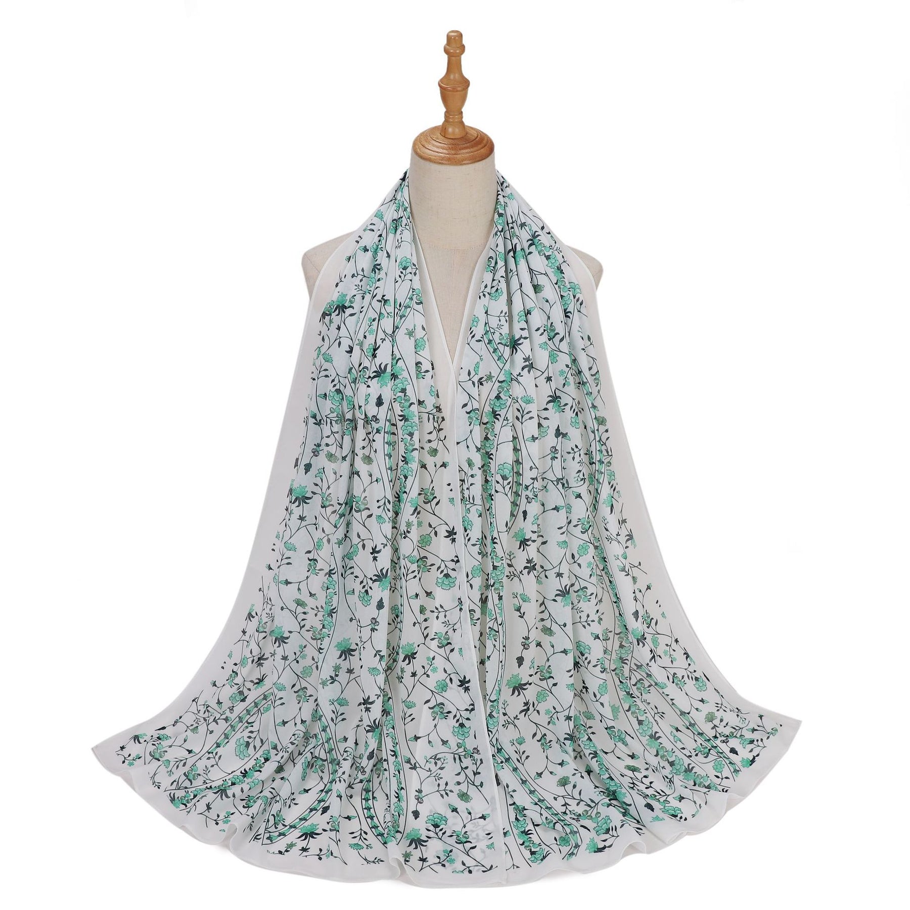 MSL333 New spring and summer pearl chiffon digital printing color scarf New spring and summer pearl chiffon digital printing color scarf