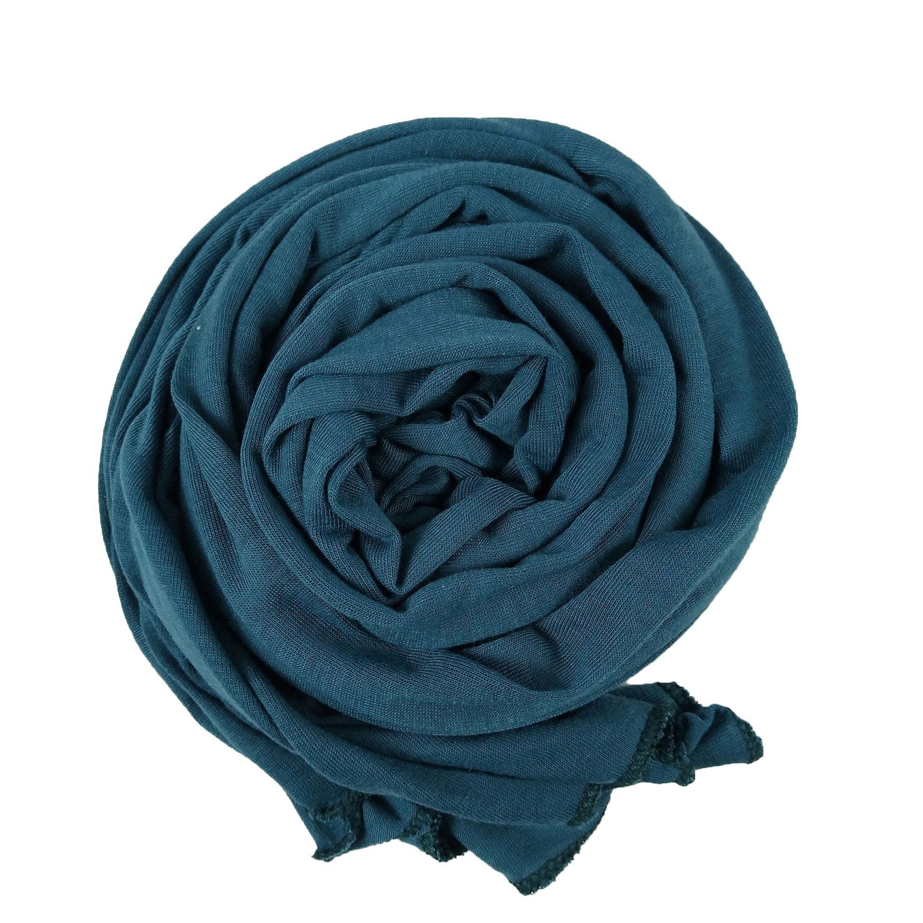YS007 Gorro con bufanda de color liso modal