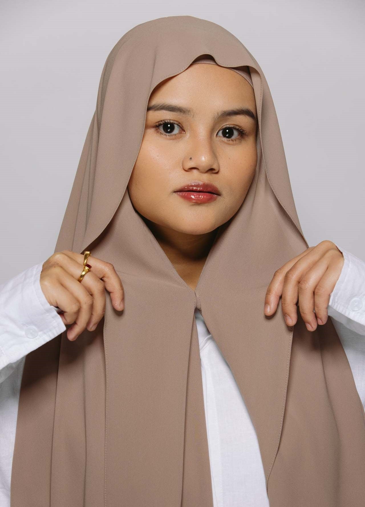 PW001 Exquisite chiffon hijab with built-in magnets