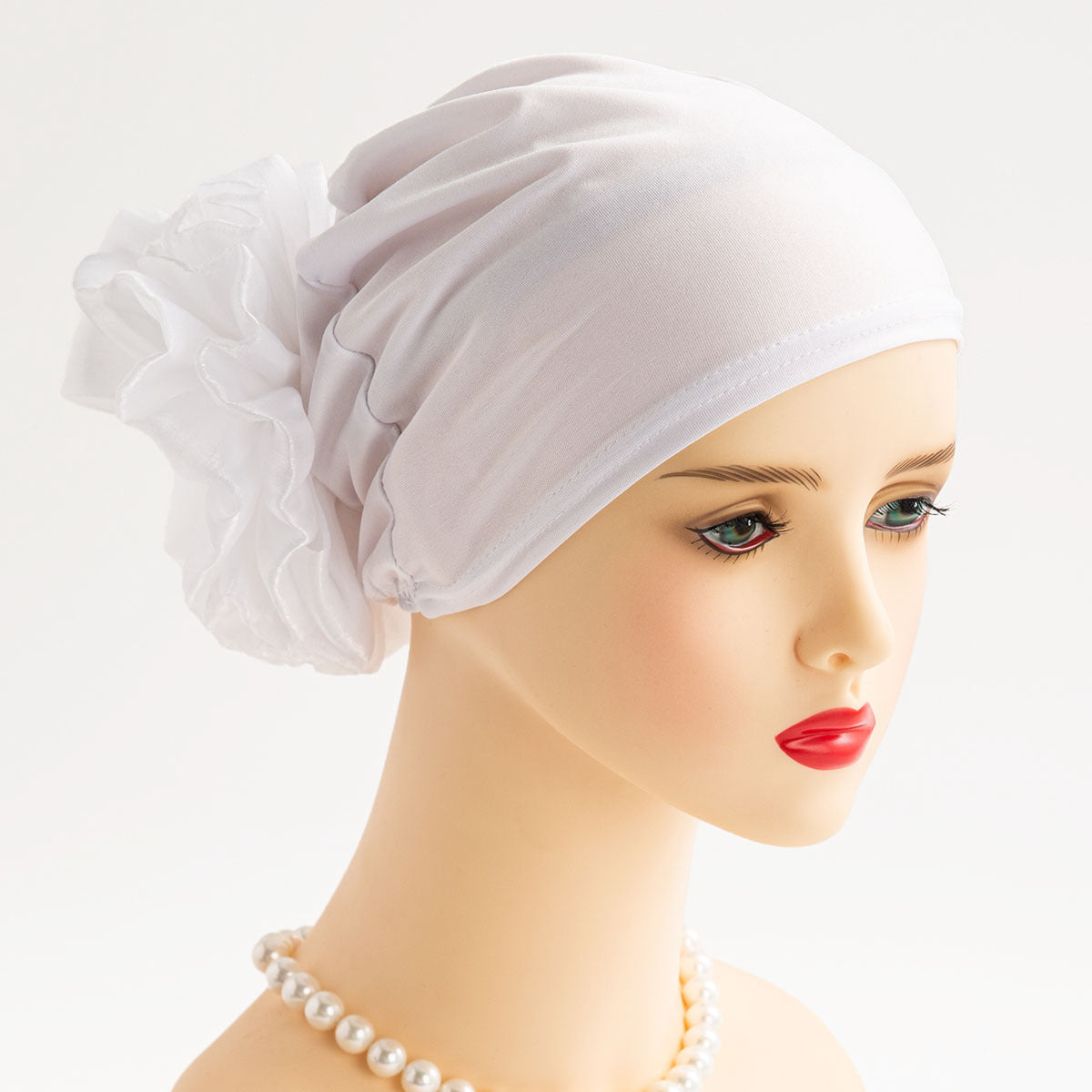 HD-01-1 Pañuelo para la cabeza nuevo para dama, sombrero clásico con decoración floral