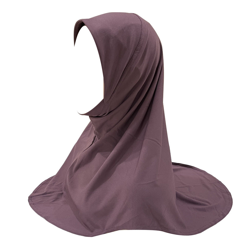 H304  good fabric triangular shape chin hijab for kids 5-10 years old size S Child - MinYang Fashion Apparel Accessory Manufacturer