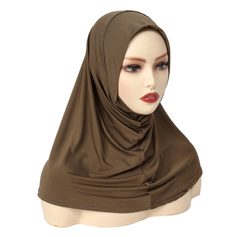 YS006 Gorro con pañuelo de seda de leche para adelgazar el rostro