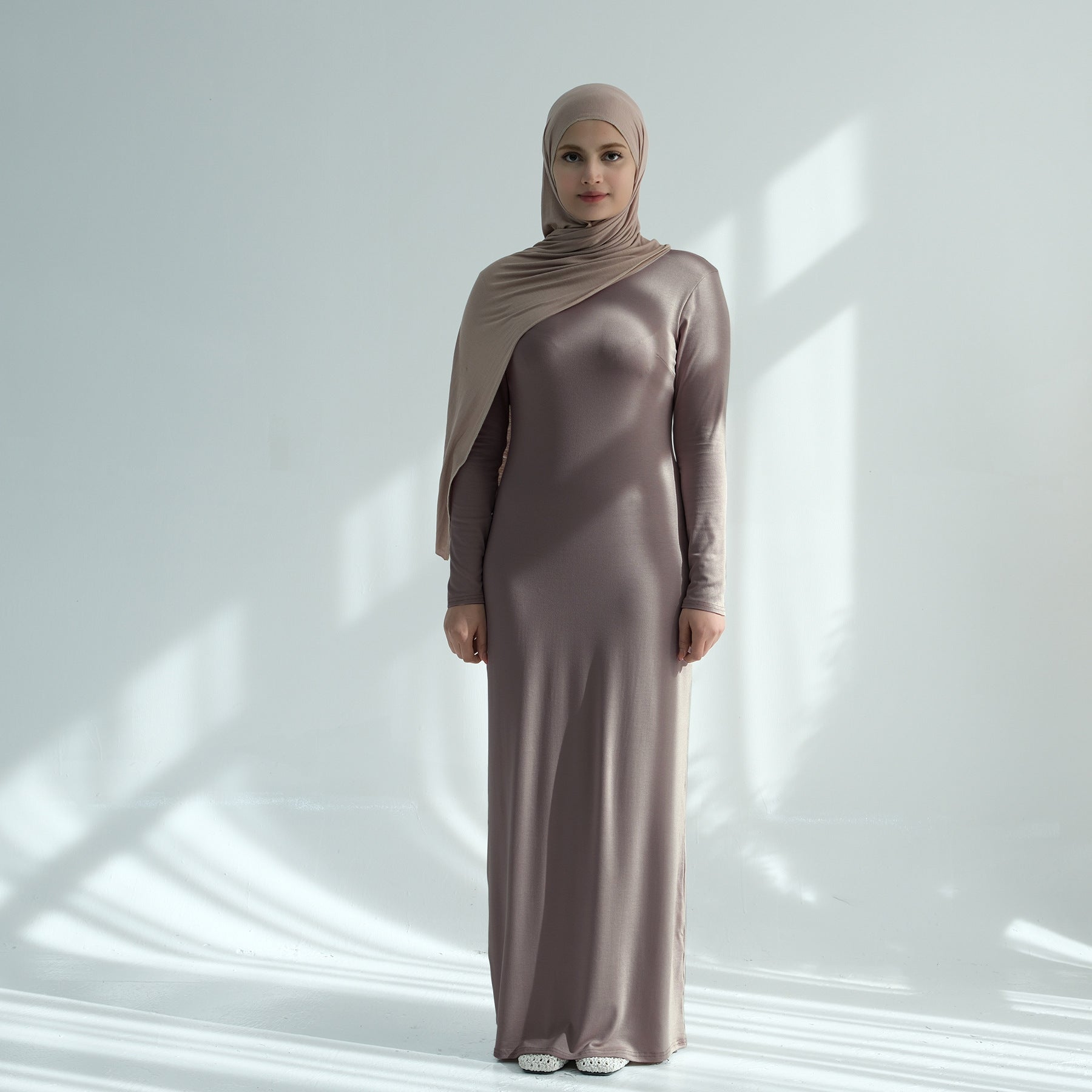 LR933 Solid color modal cotton dress