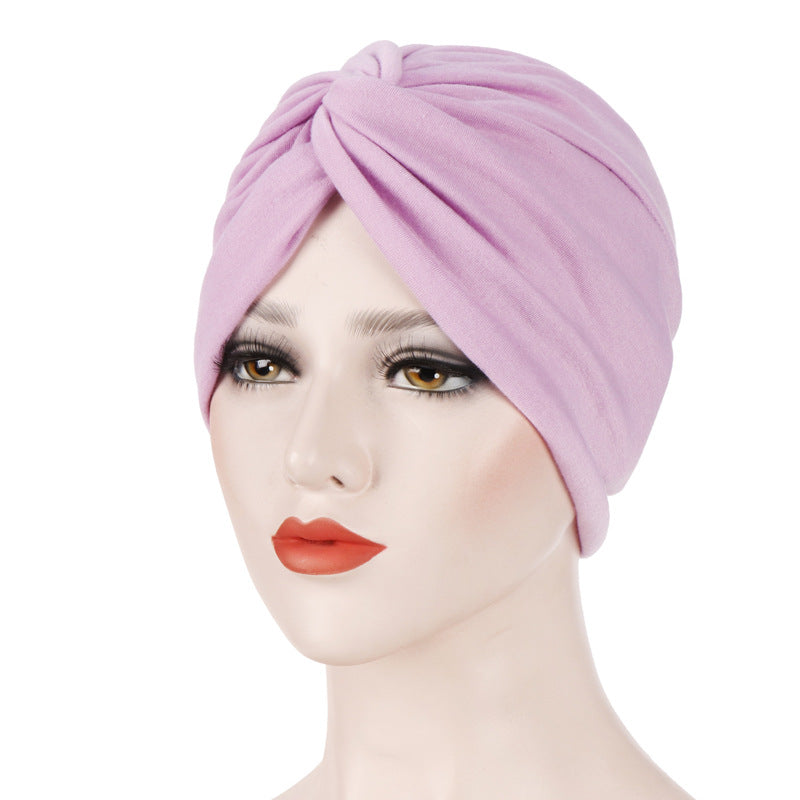 TJM-Twist-off hat plain hijab jersey turban hat - MinYang Fashion Apparel Accessory Manufacturer