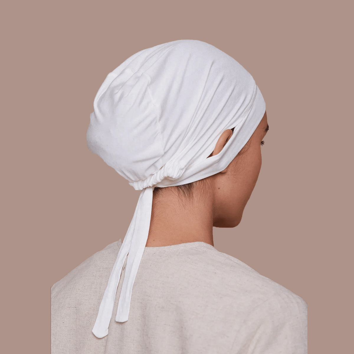 QD039 Modal drawstring ear turban hat cap - MinYang Fashion Apparel Accessory Manufacturer