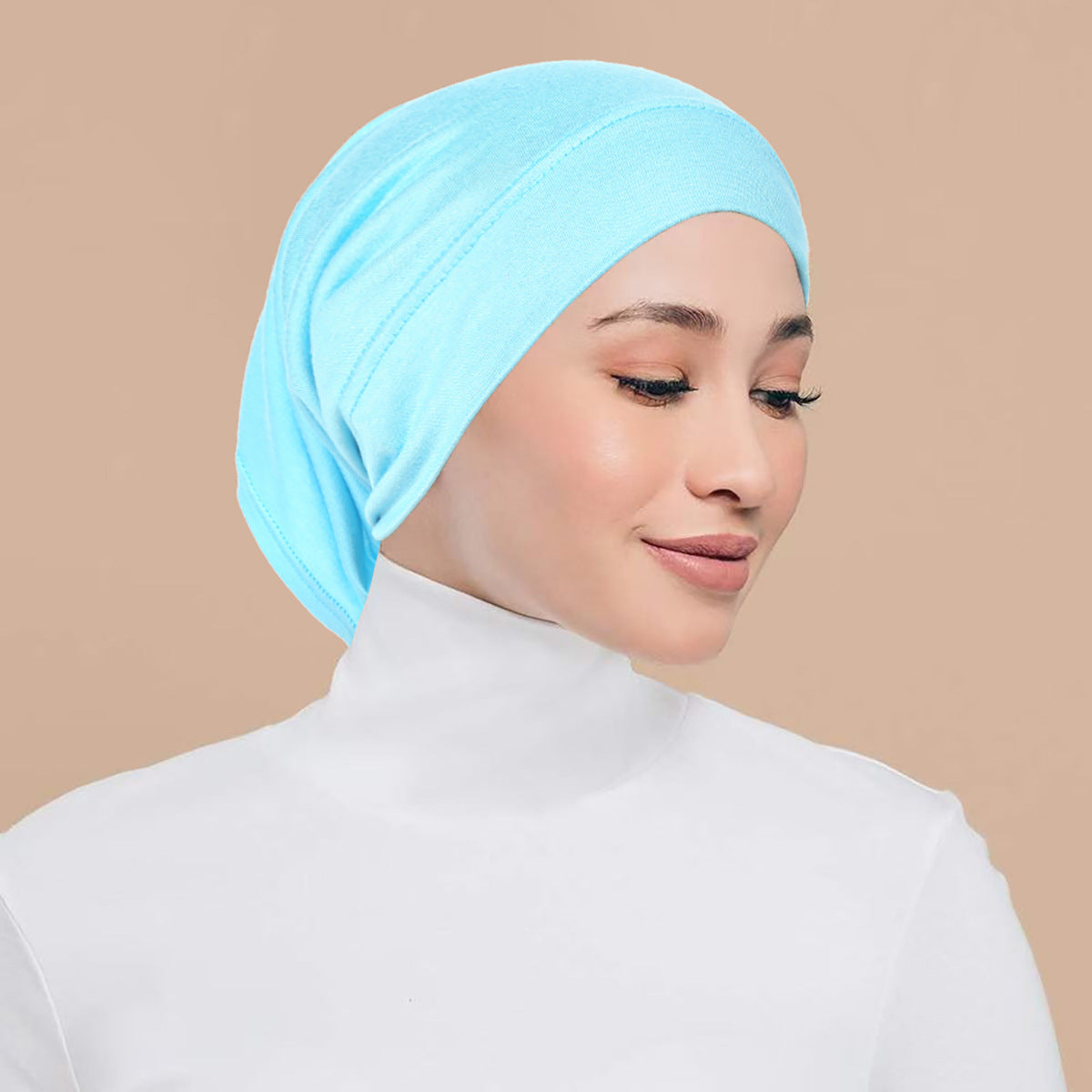 QD034 Gorra de mujer de algodón mercerizado modal