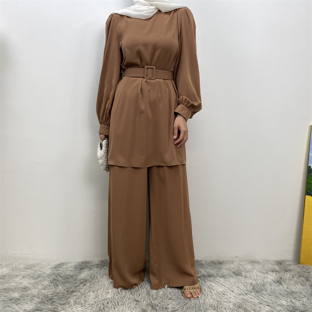 2335+9003 Loose casual Muslim suit