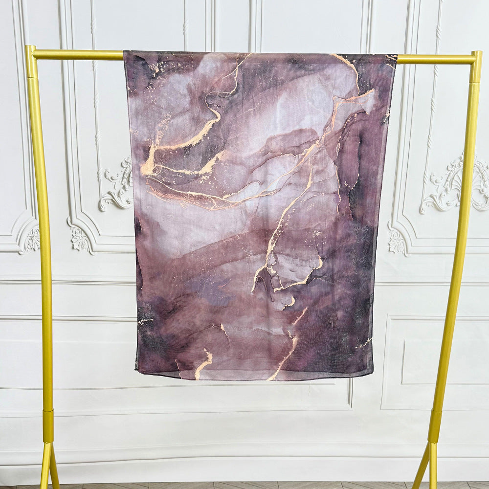 WJ002 Modal printed muslin scarf