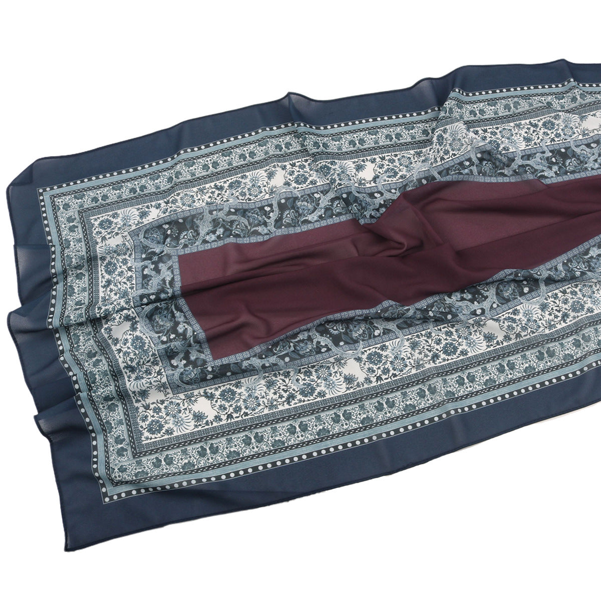 wj054 Printed breathable soft hijab