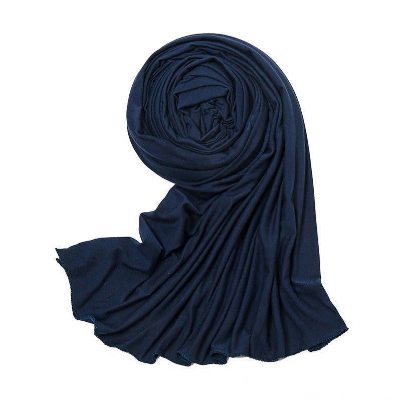 JM04-A Solid color high quality elastic breathable scarf