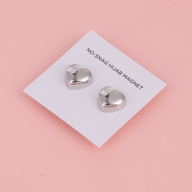 DJ01 Fashion girls magnetic buckle ladies fresh and cute silk scarf buckle Korean temperament brooch plain hijab Pins Magnet hijab/tudung - MinYang Fashion Apparel Accessory Manufacturer