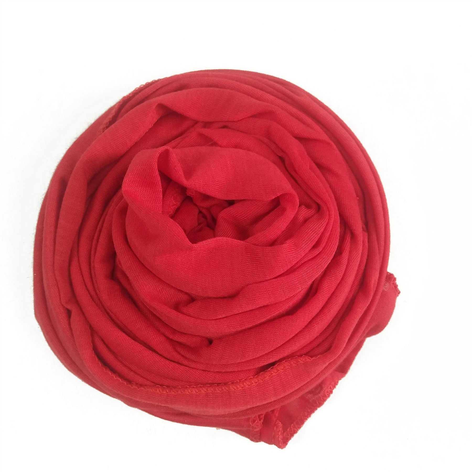 YS007 Gorro con bufanda de color liso modal