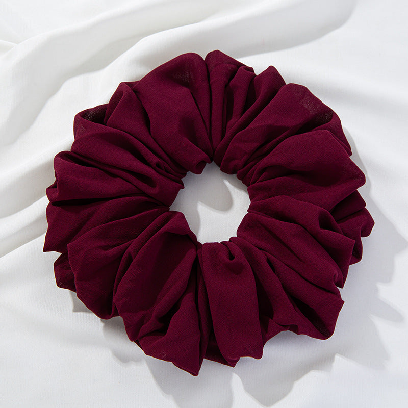 WJA299 Large size ladies' big head bouquet chiffon large intestine circle hairband