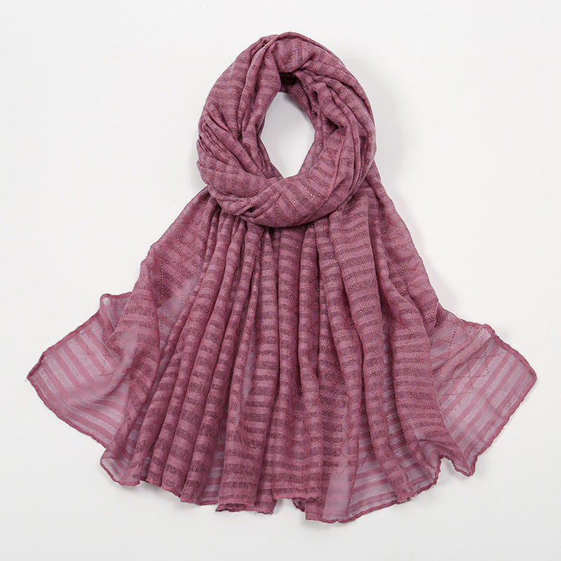VS785Hot sale popular solid color women's scarf - MinYang Fashion Apparel Accessory Manufacturer