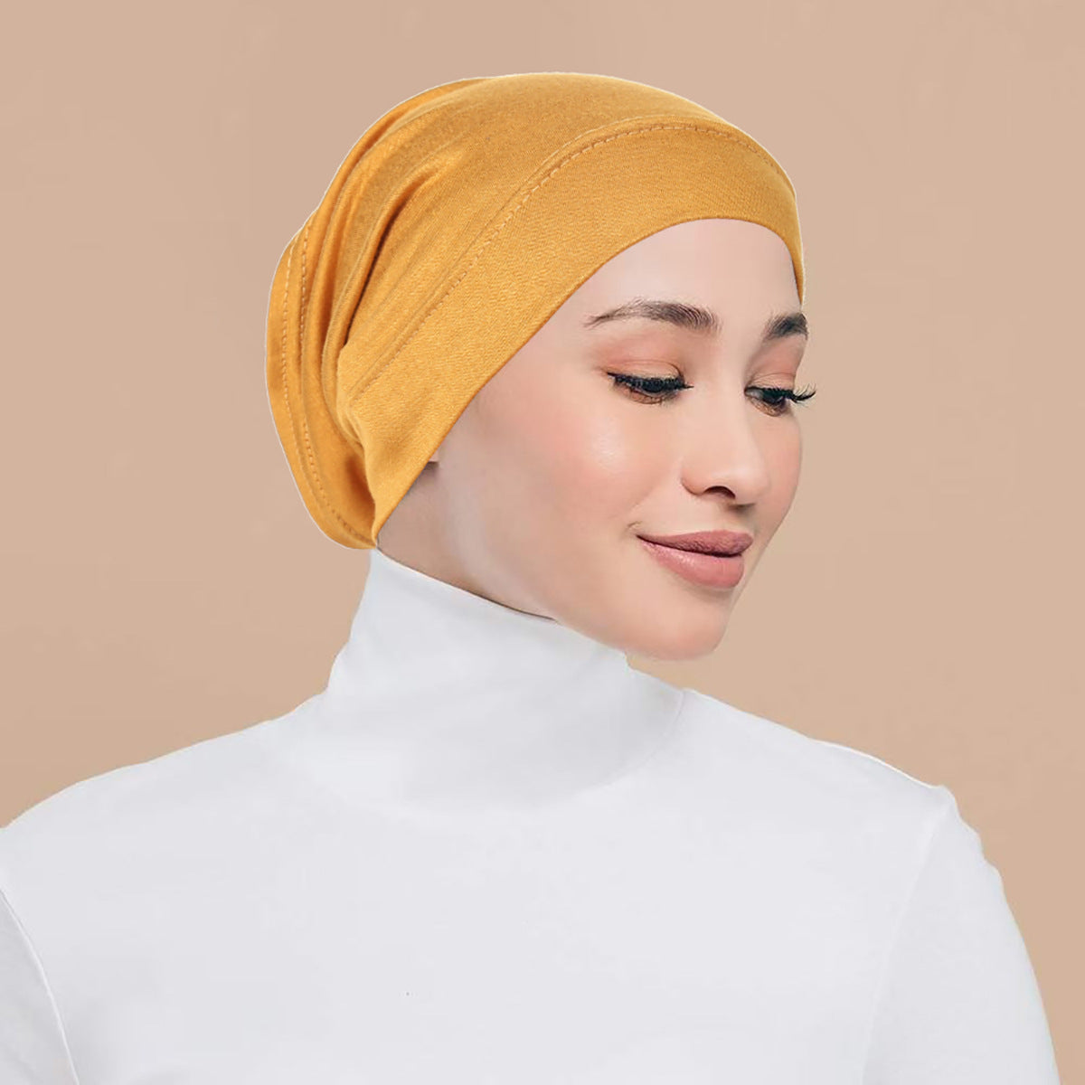 QD034 Gorra de mujer de algodón mercerizado modal