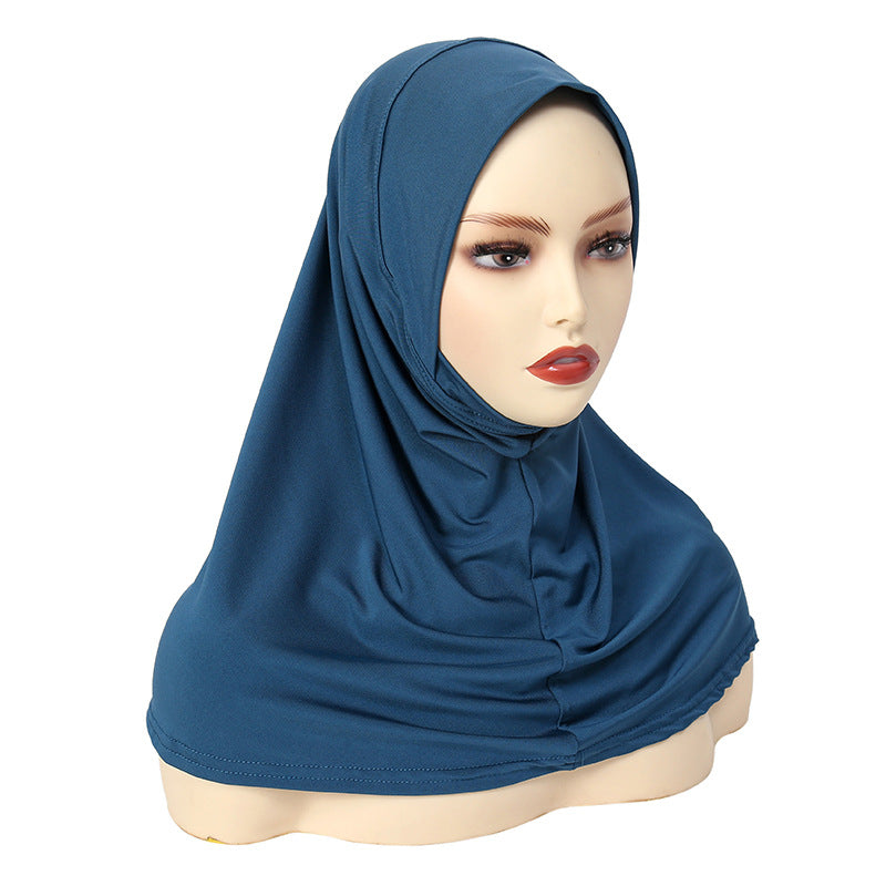 YS006 Gorro con pañuelo de seda de leche para adelgazar el rostro